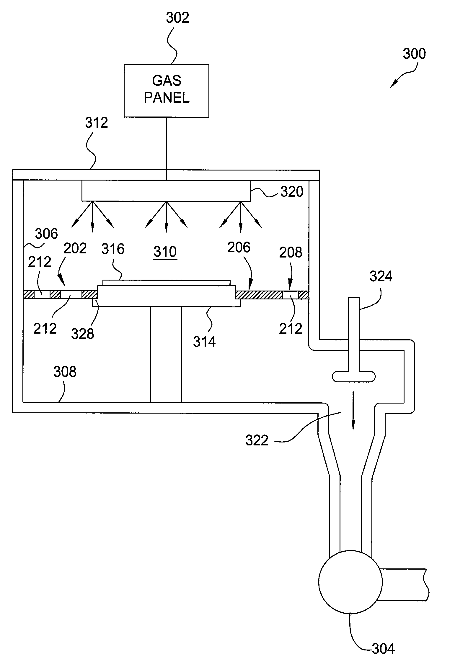 Gas flow equalizer plate suitable for use in a substrate process chamber