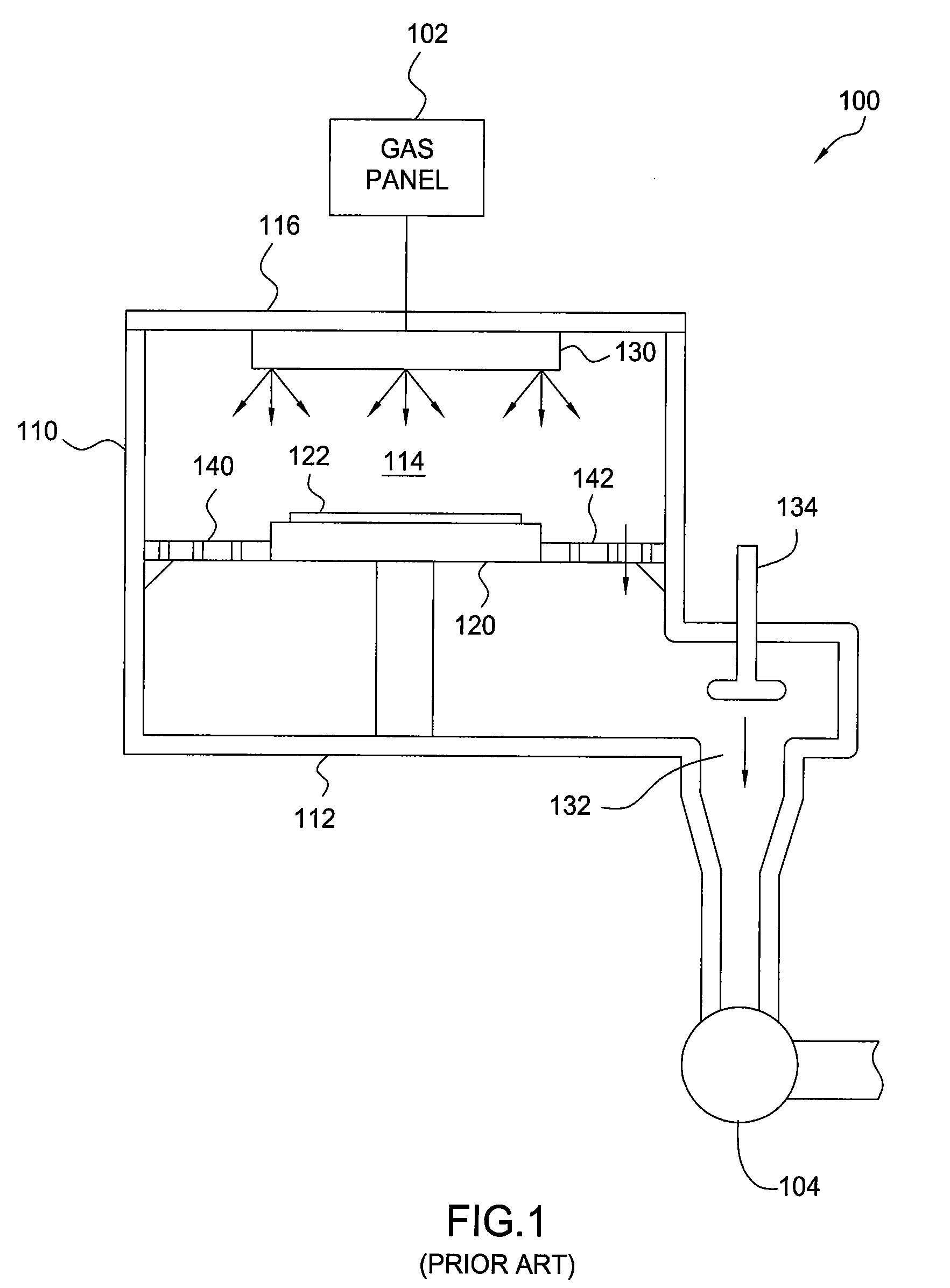Gas flow equalizer plate suitable for use in a substrate process chamber