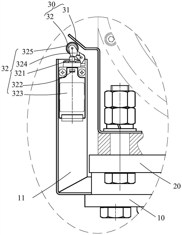 Elevator traction machine safety detection device and elevator control equipment