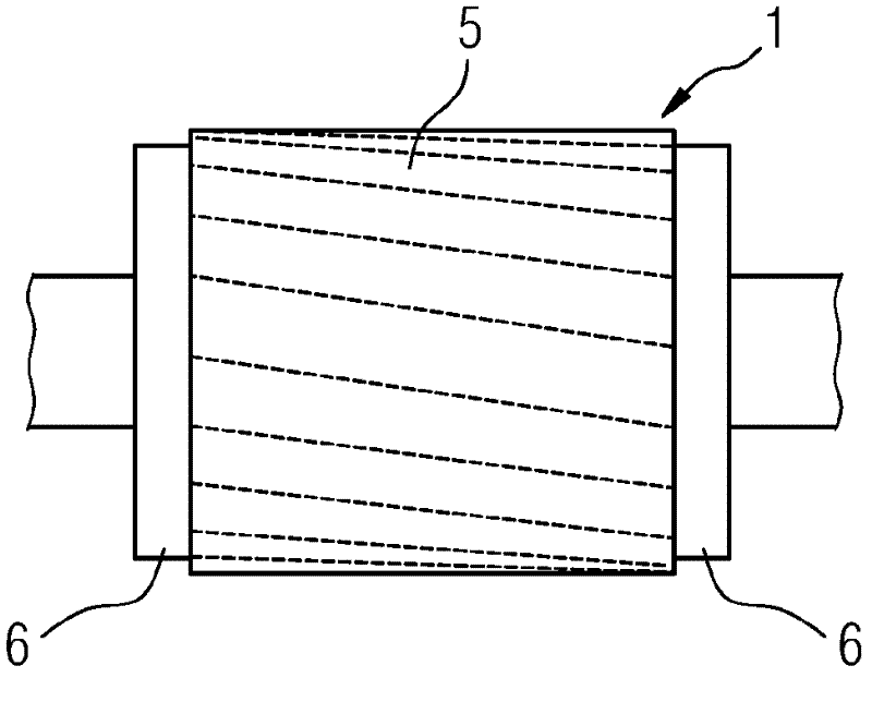 Method for producing beveled cage rotor and beveled cage rotor