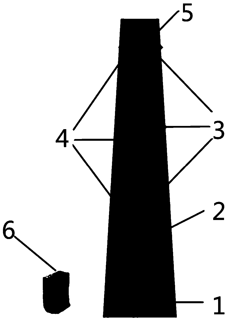 Inclination and deformation detection method facing wind power tower cylindrical building