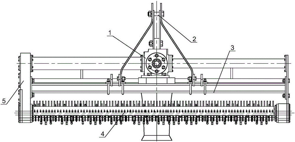 Ditching method of multiaxial shallow tillage used to stubble ploughing