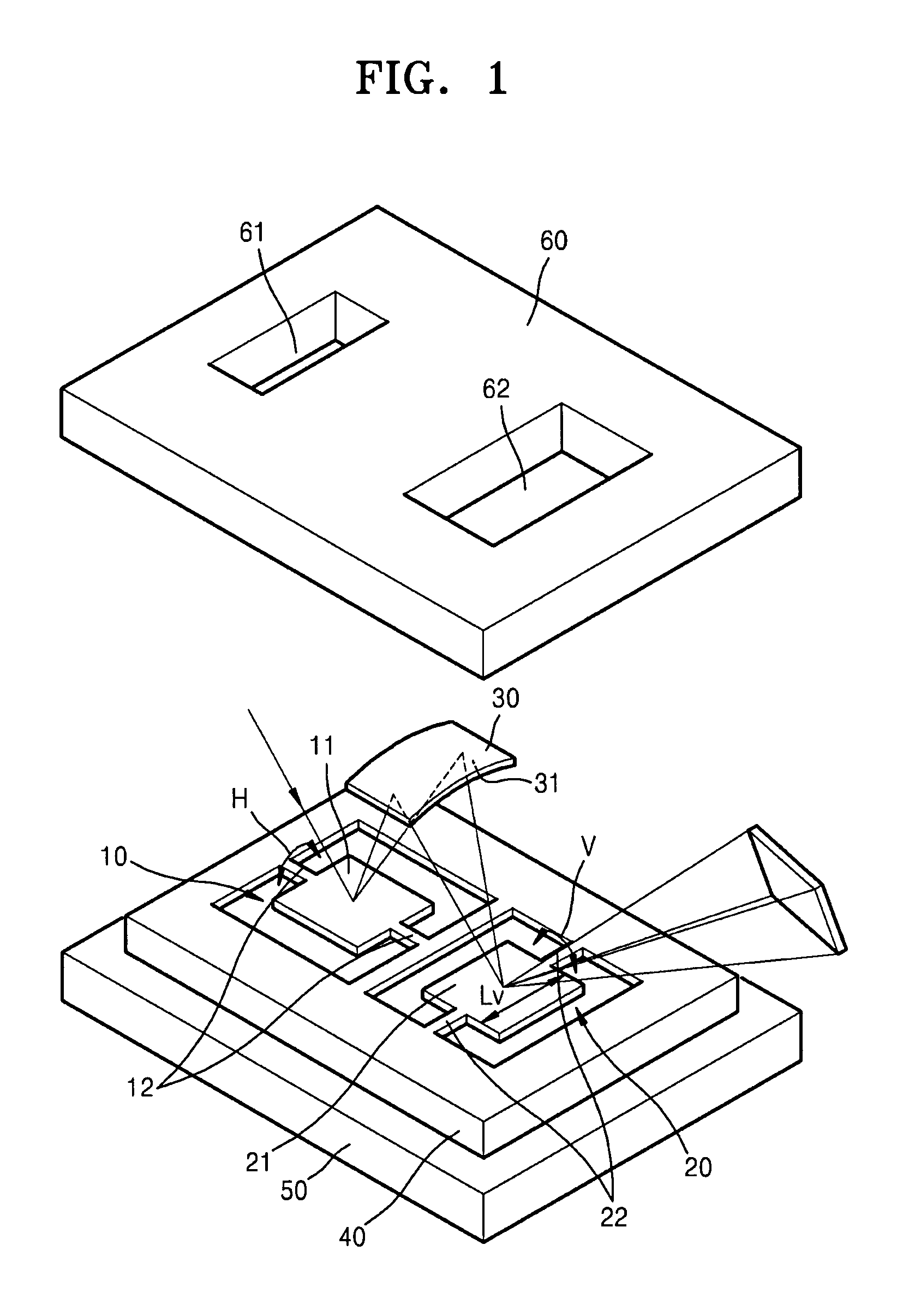 Two-dimensional micro optical scanner