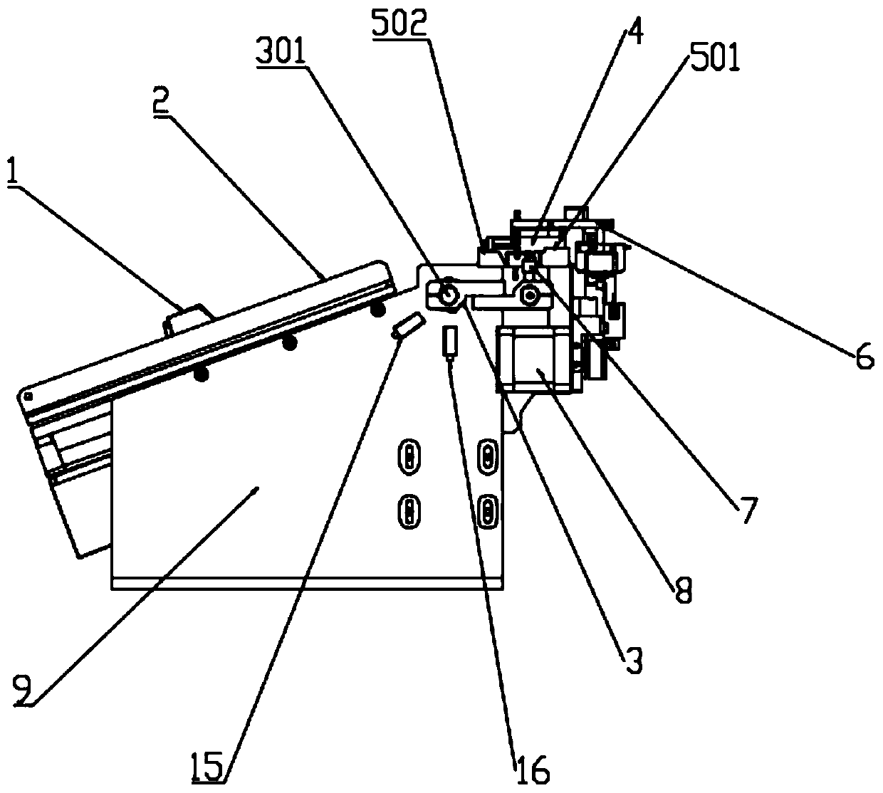 Overturning feeding device for semiconductor encapsulation bonding equipment