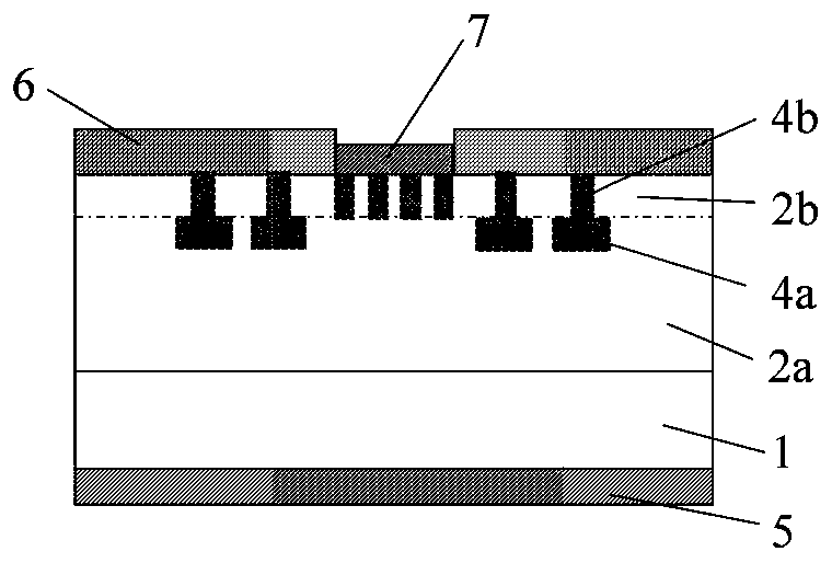 Silicon carbide junction barrier schottky diode and preparation method thereof