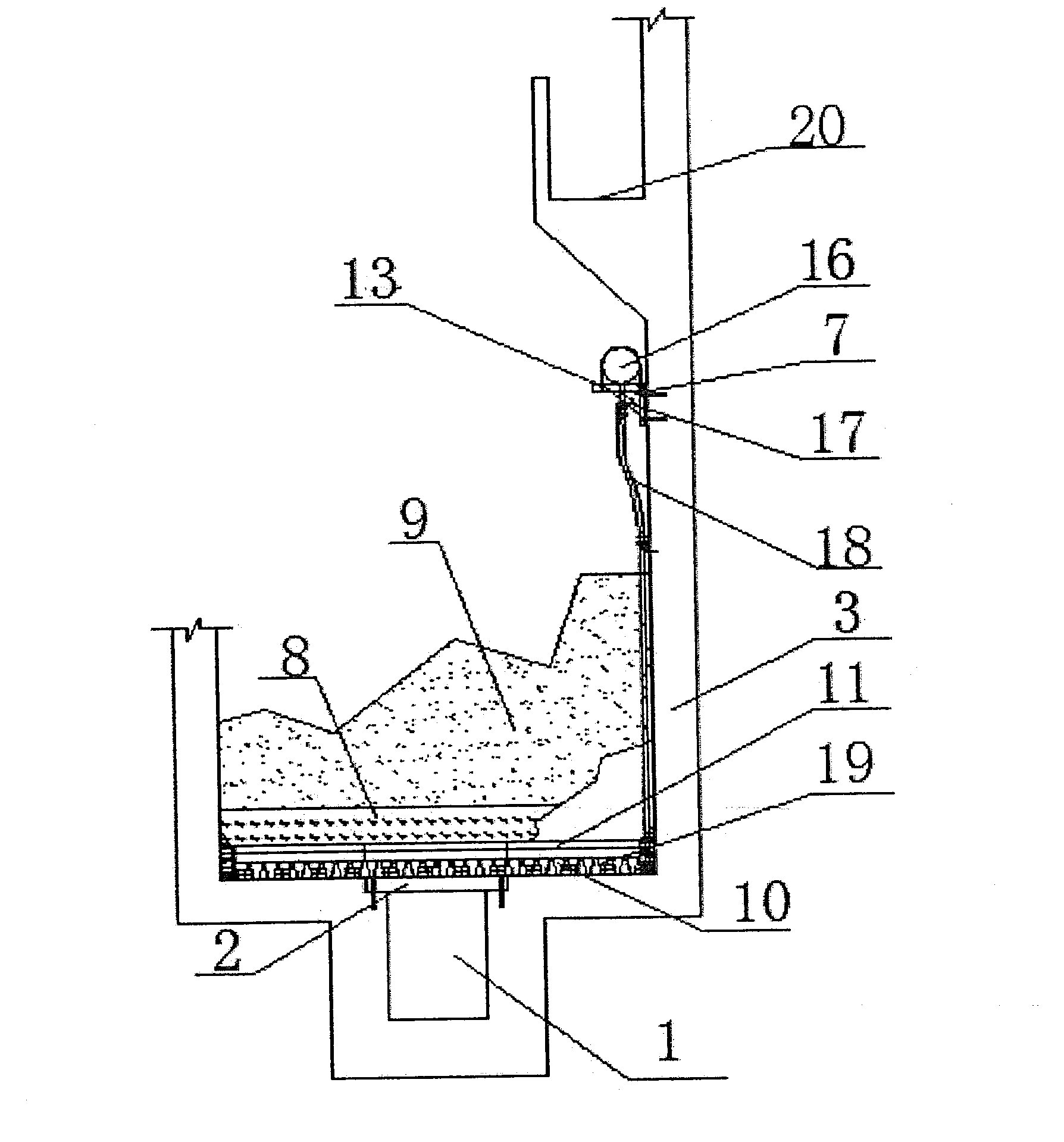 Air distribution system of filter