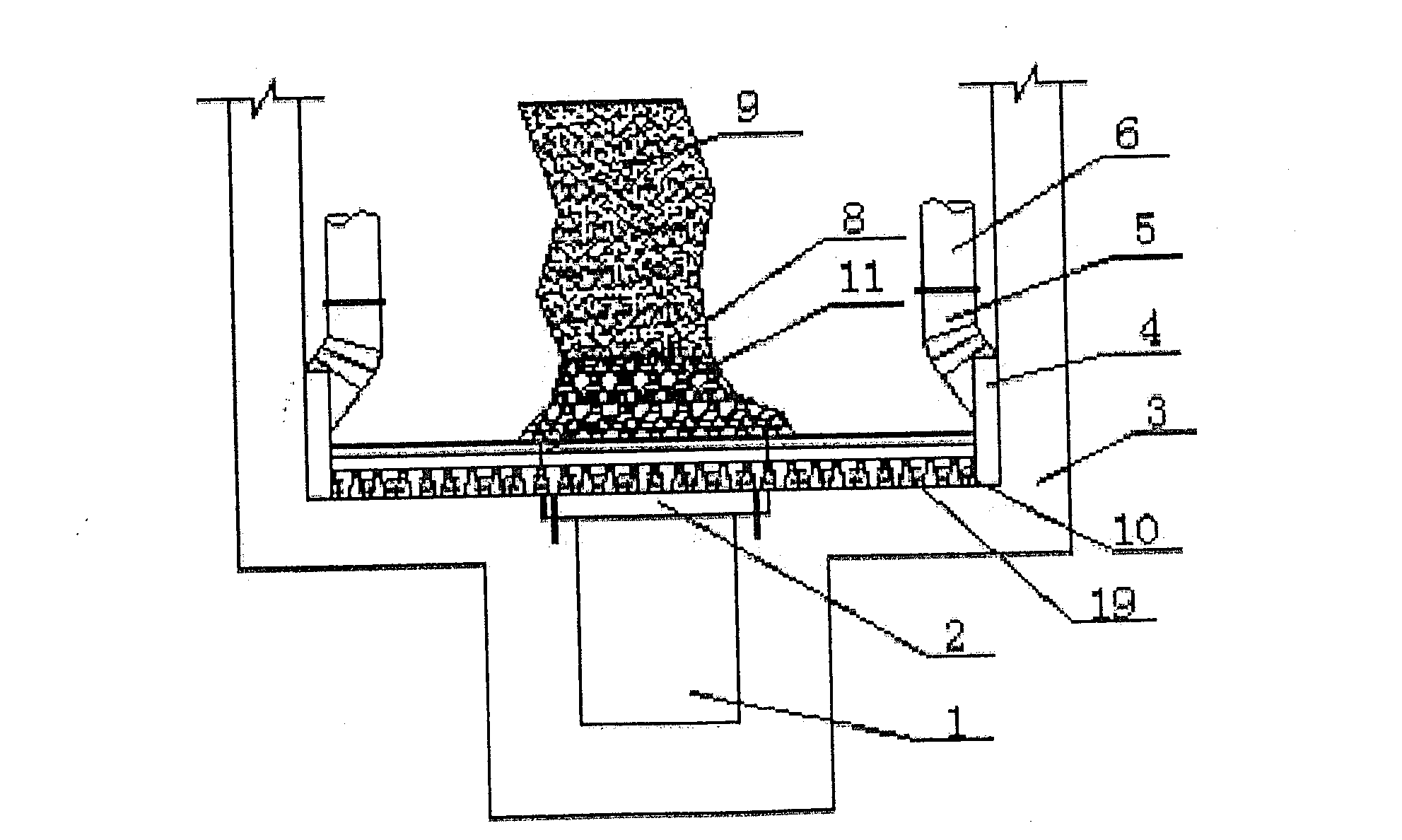 Air distribution system of filter