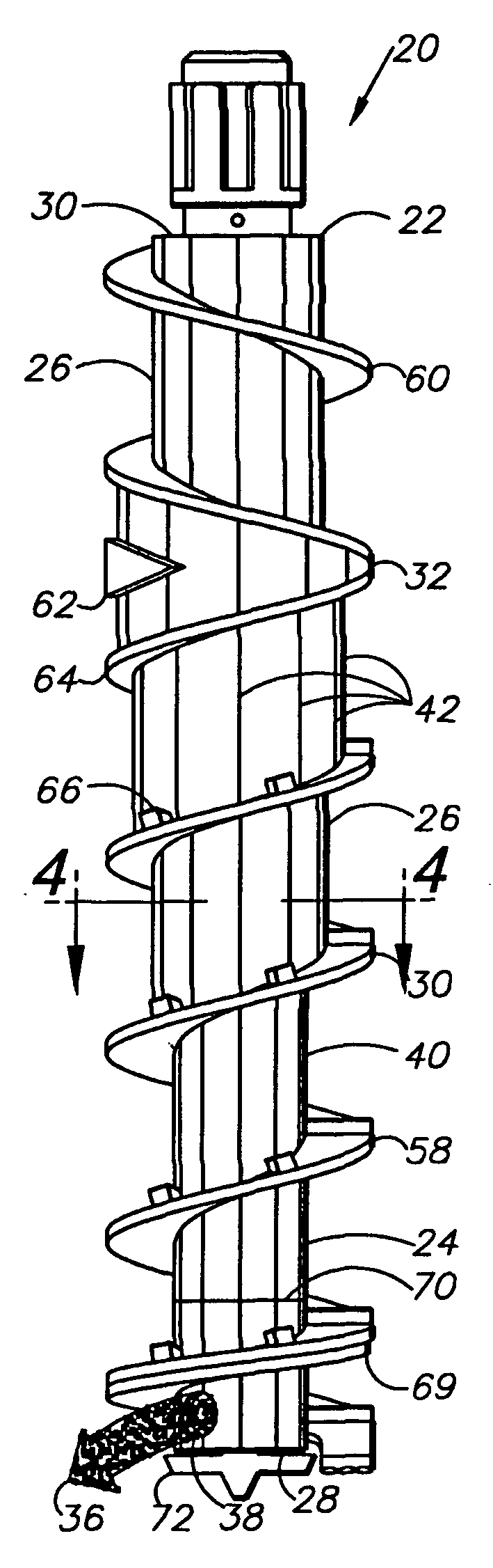 Full-displacement pressure grouted pile system and method