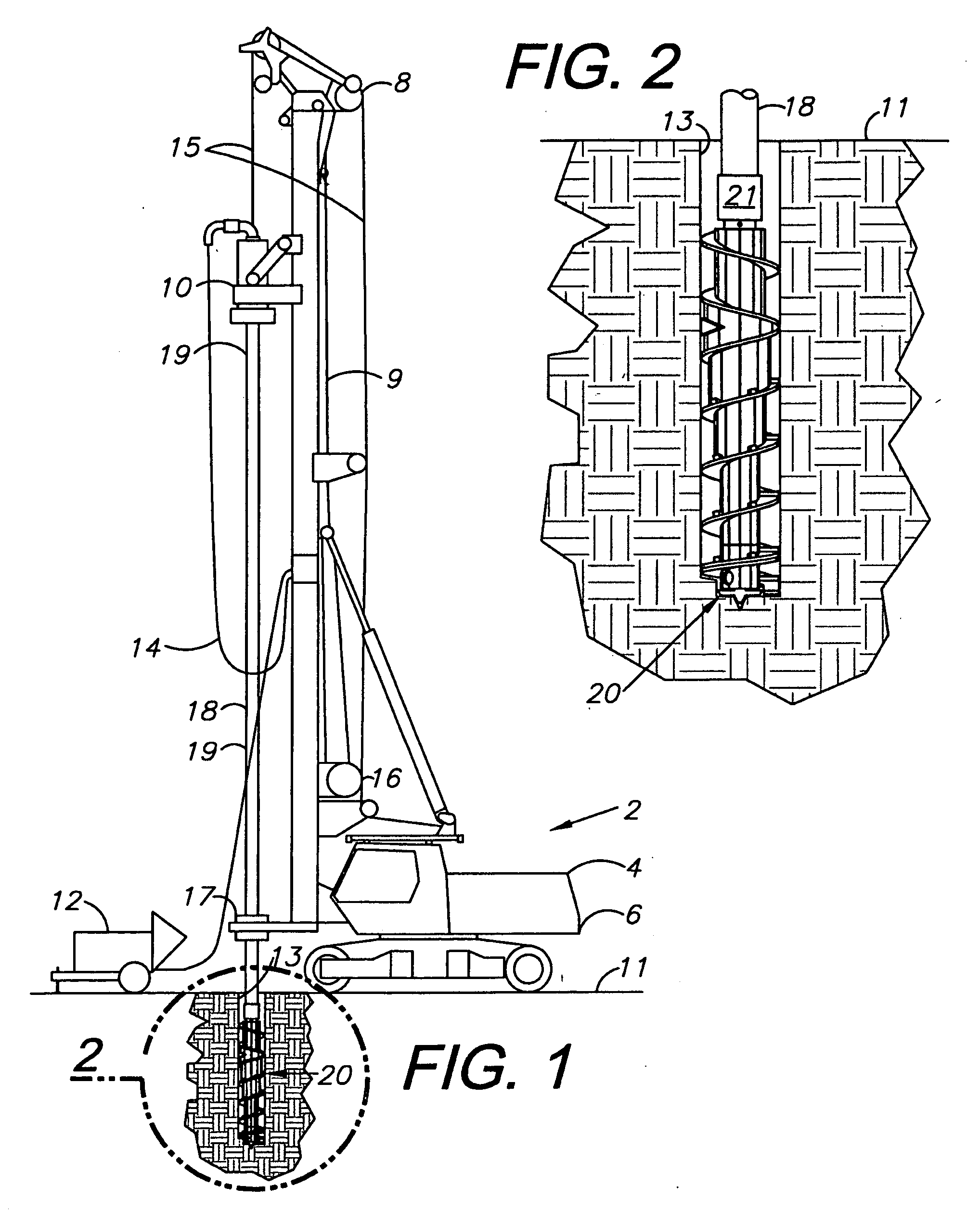 Full-displacement pressure grouted pile system and method