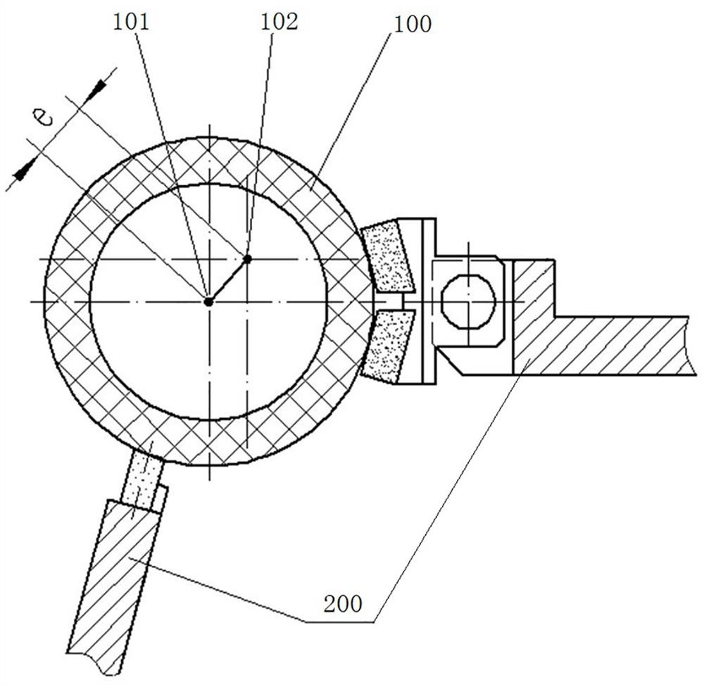 Reference debugging device for bearing ring channel grinding