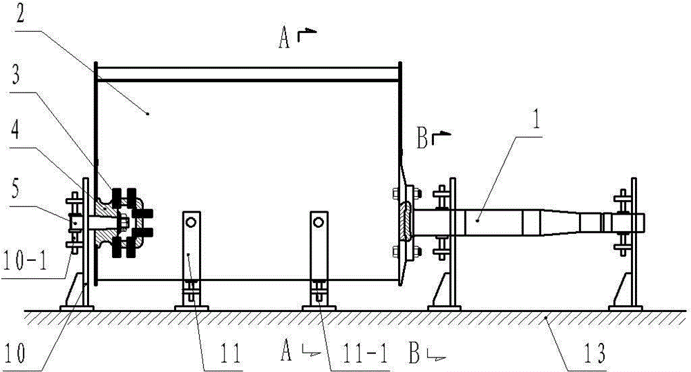 Rudder system device assembling and welding method