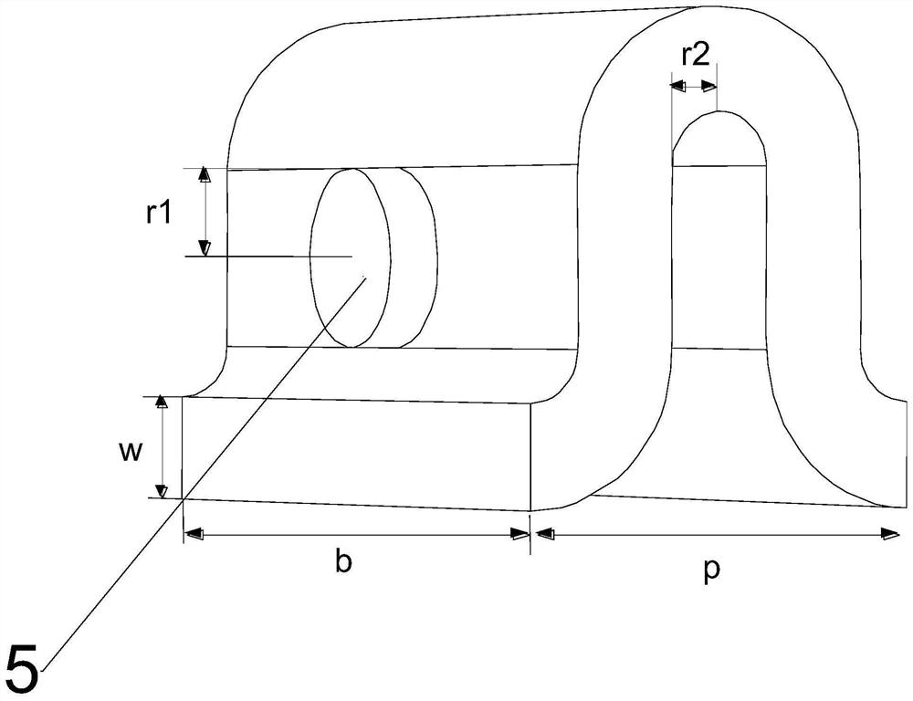 Novel double-electron-beam-channel folded waveguide slow-wave structure