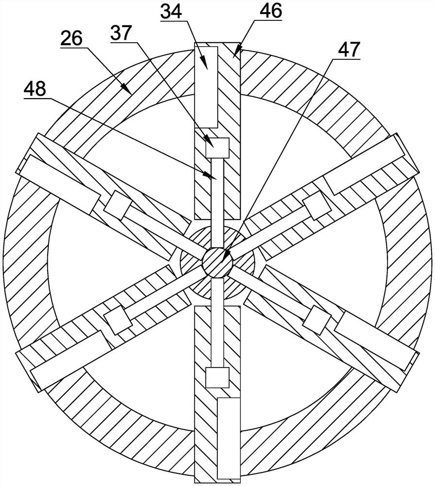 Round pepper seed cutting and crushing device