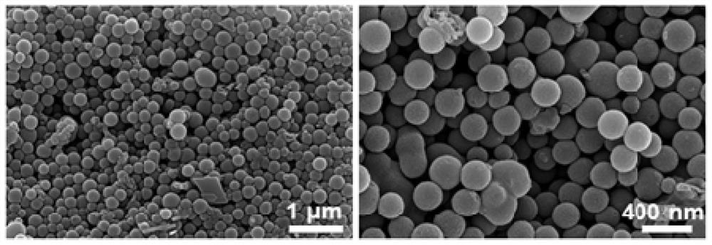 Nitrogen-doped hollow spherical carbon-coated sulfur cathode material and its preparation method and application
