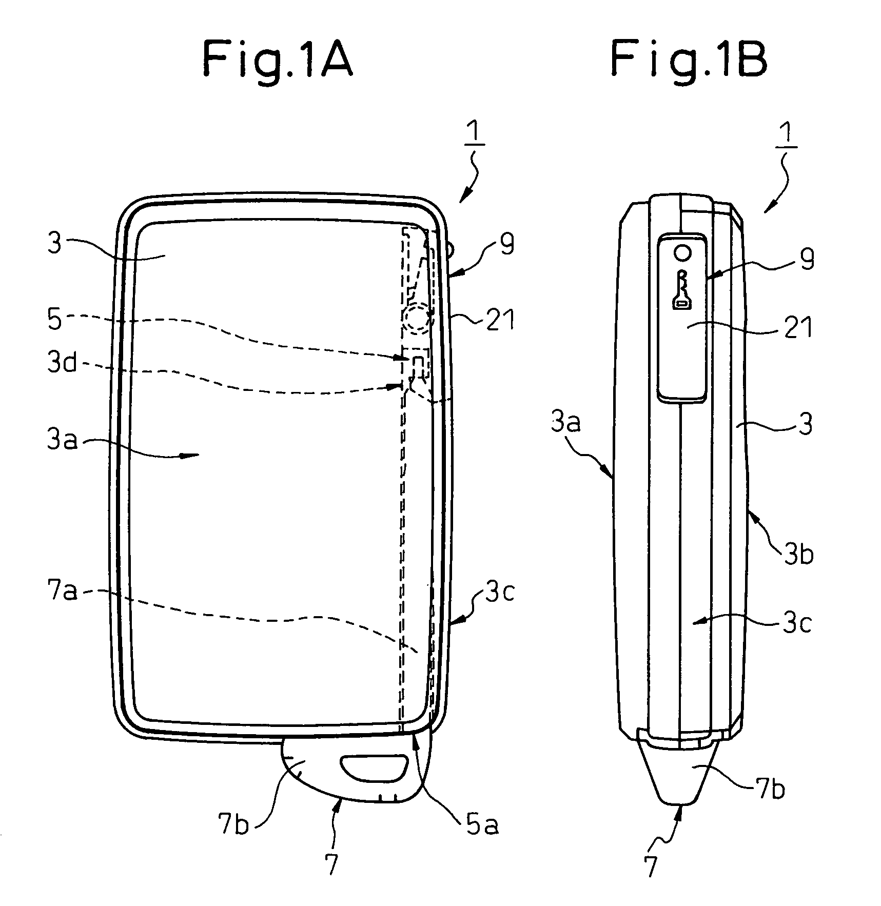 Portable device for electronic key system