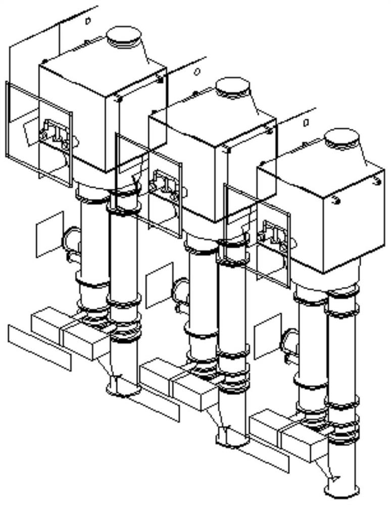 Integrated auxiliary machine SCR reactor platform