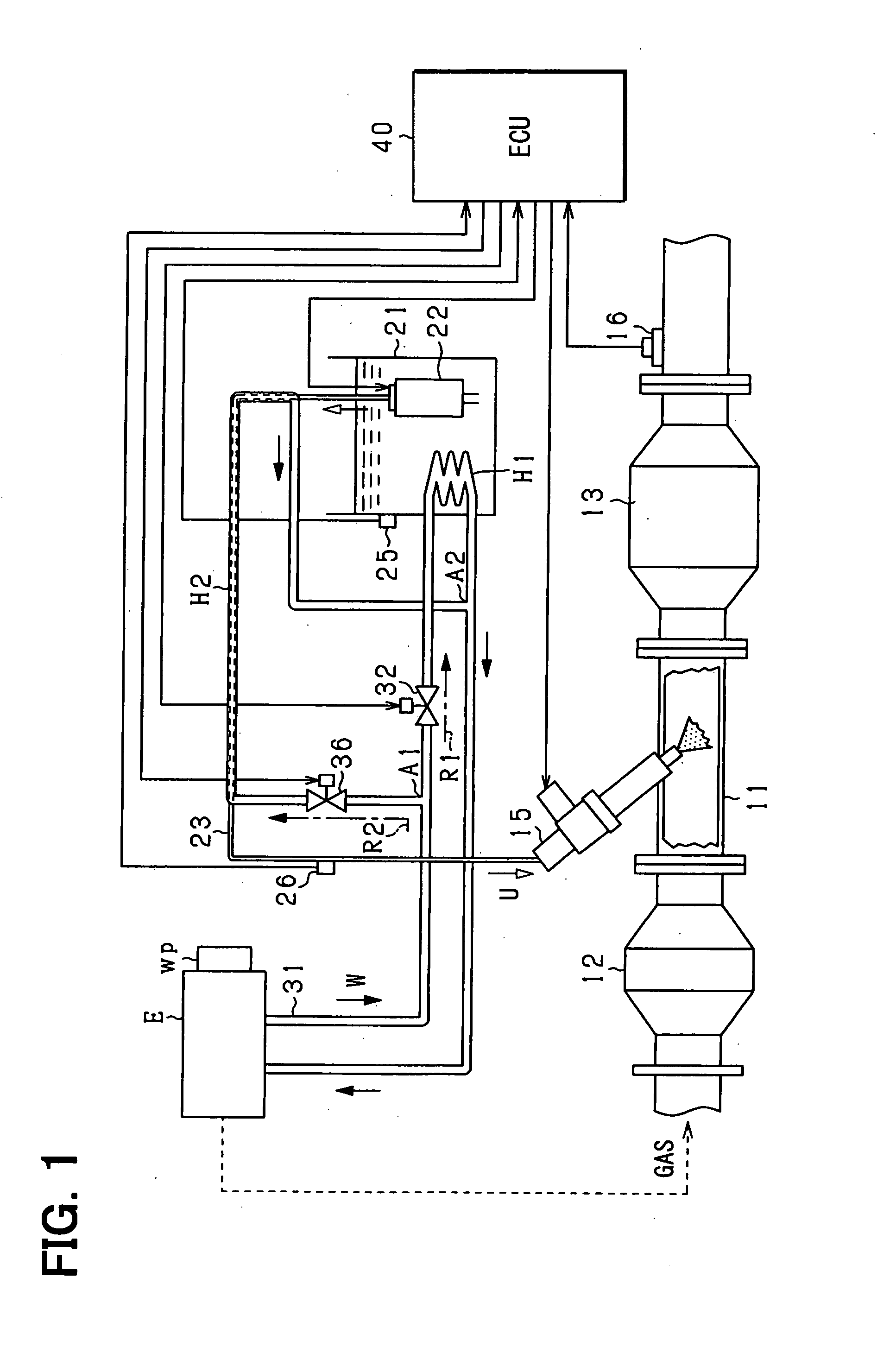 Exhaust purification device of engine