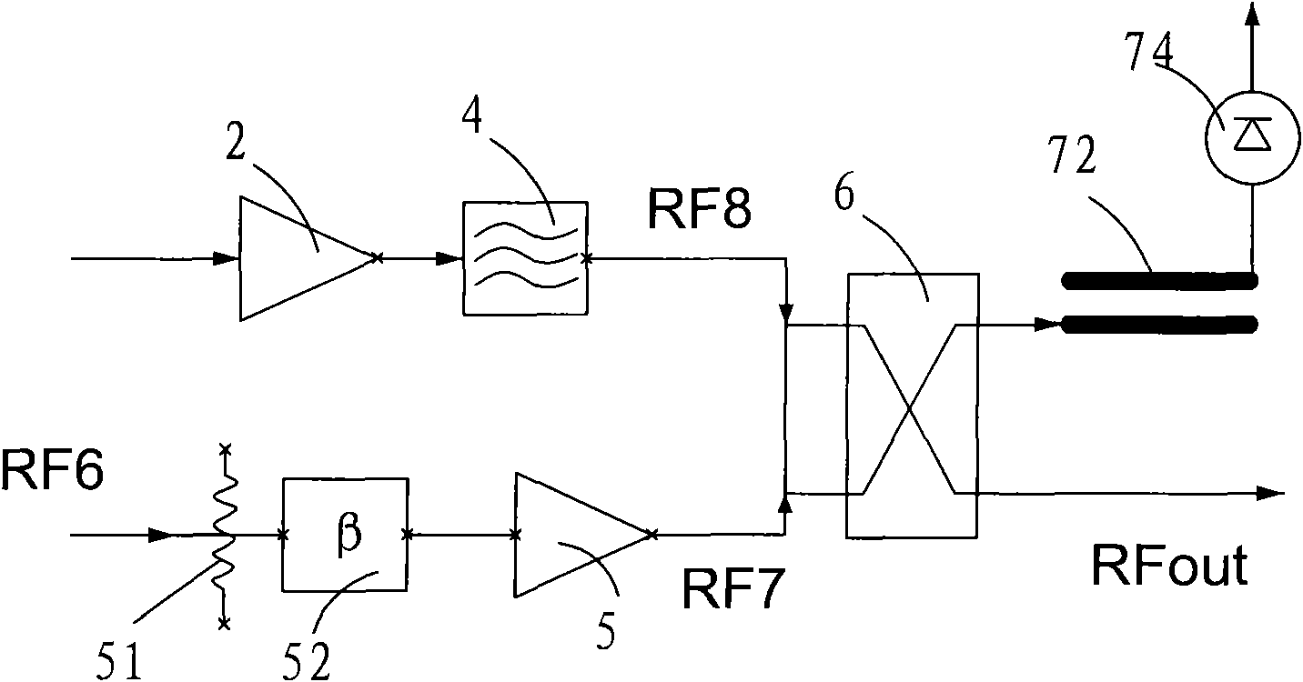 Enhancement type analog predistortion linear power amplifier
