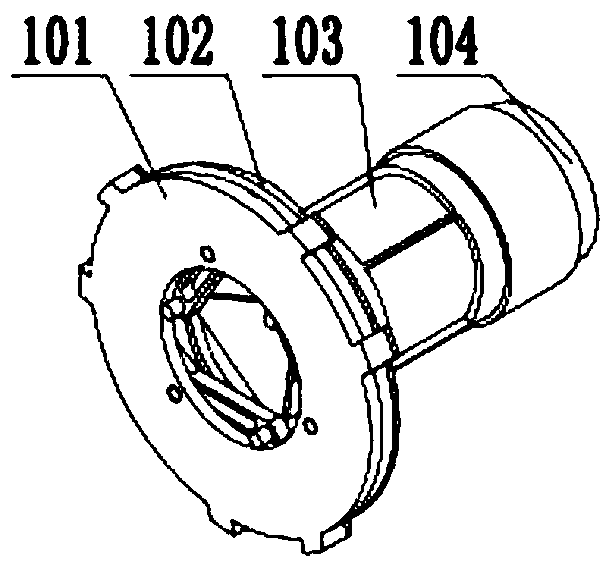 An optical disc inner hole pickup device