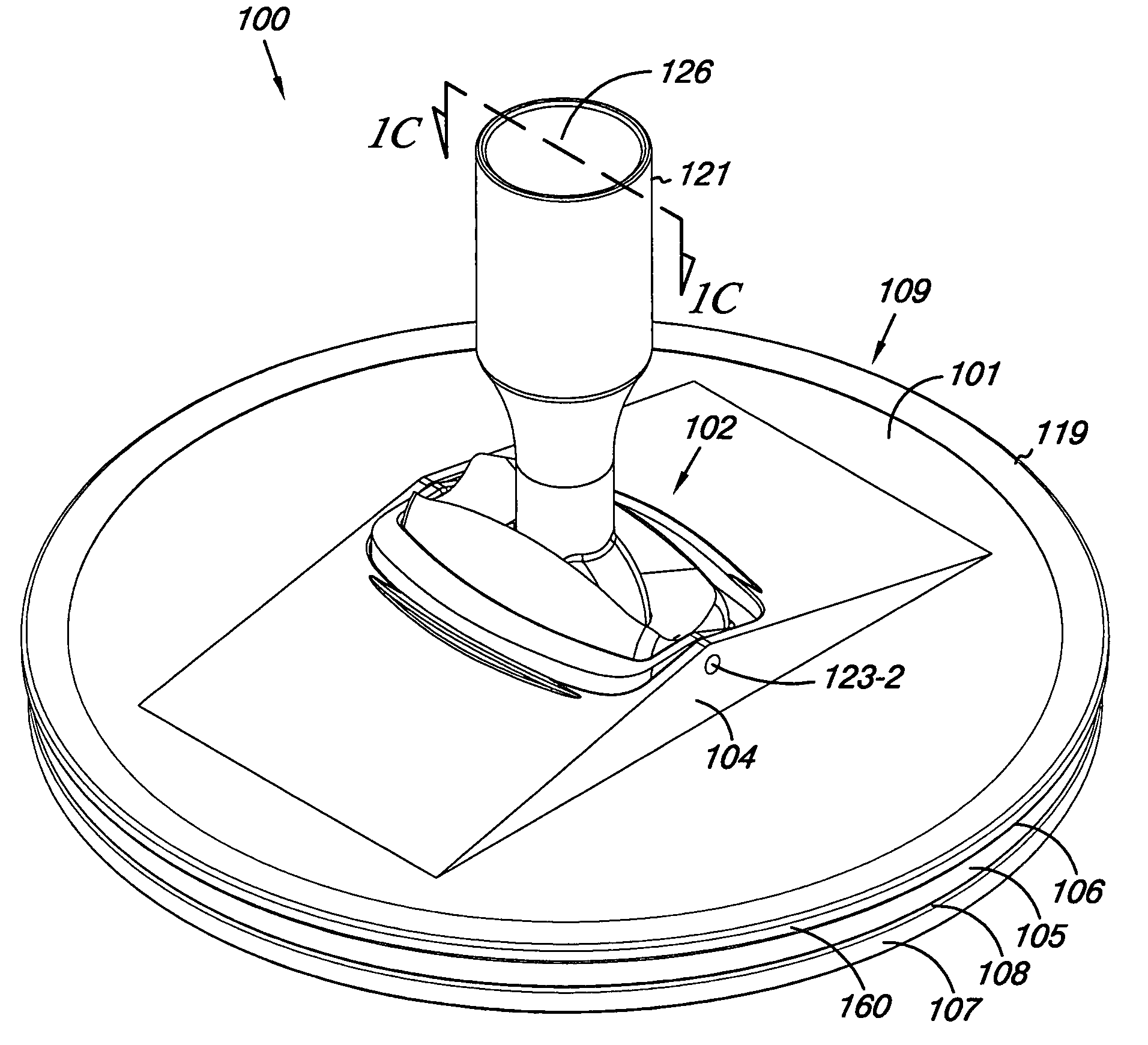 Tool for working on a surface