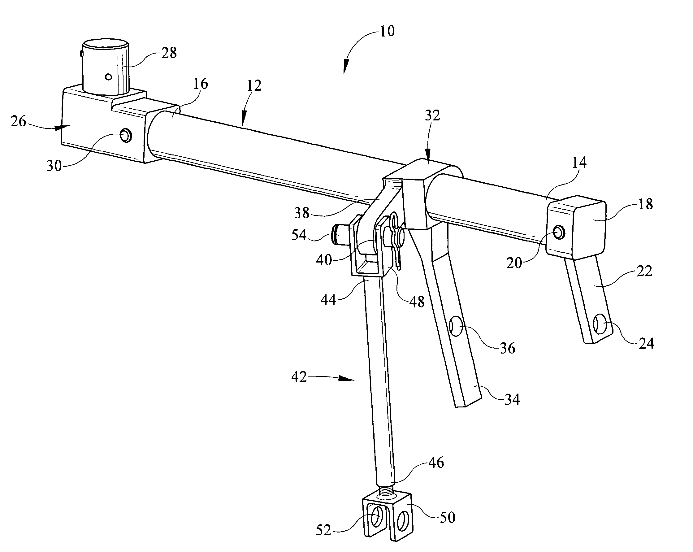 Hoist support removably mountable externally onto a helicopter