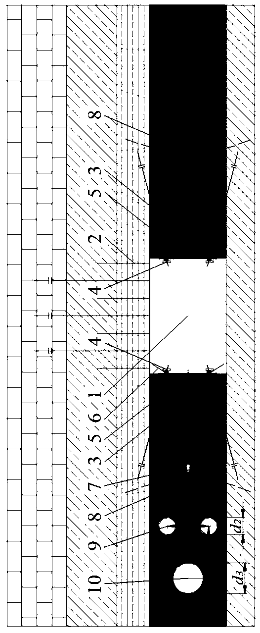 Pressure relief and monitoring method for continuous large deformation of deep roadway coal side