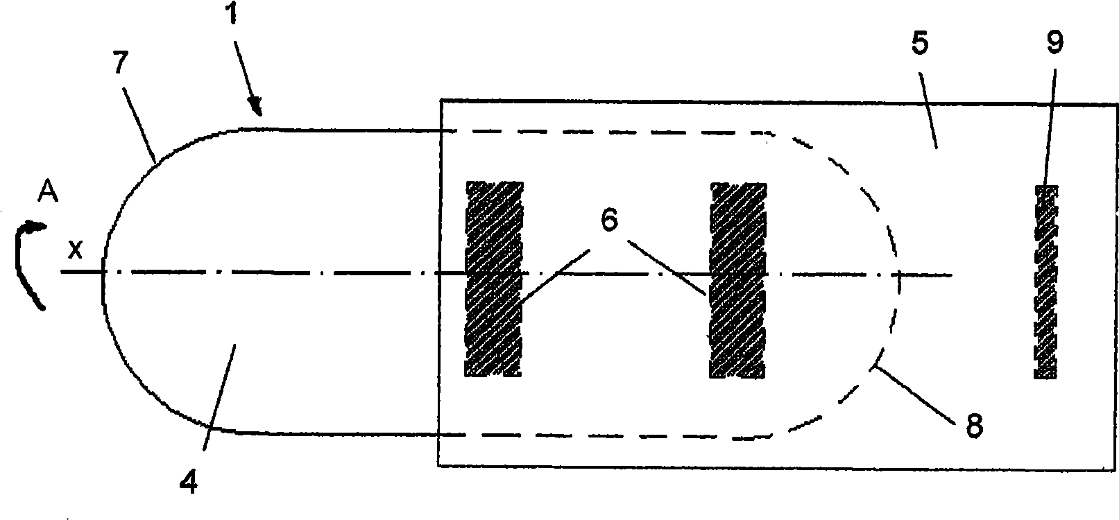Component for packaging roll-shaped sanitary nursing article and method for producing the same