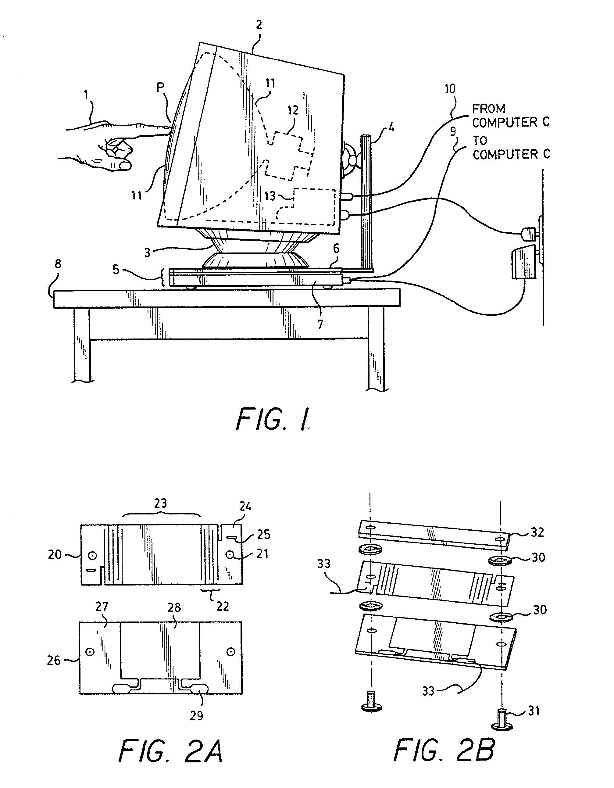 Method of and apparatus for the elimination of the effects of inertial interference in force measurement systems, including touch-input computer and related displays employing touch force location measurement techniques