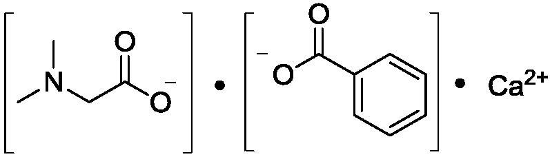 N,N-dimethylglycine organic acid compound salt and composition and application thereof
