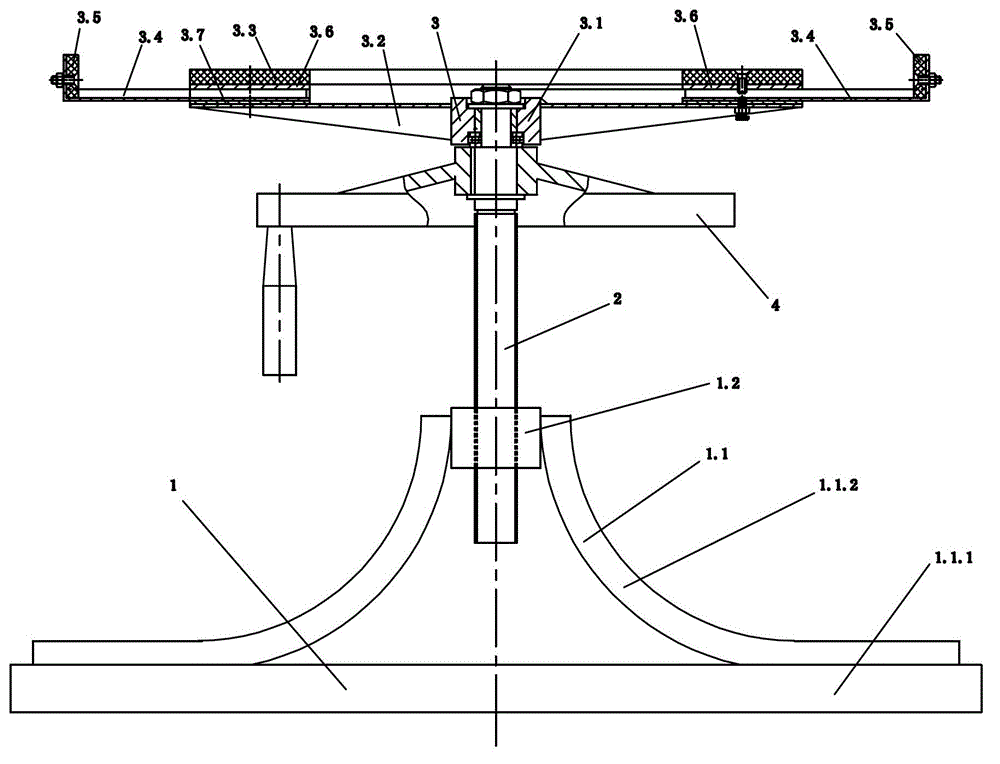 Mounting/dismounting device for disc milling cutter