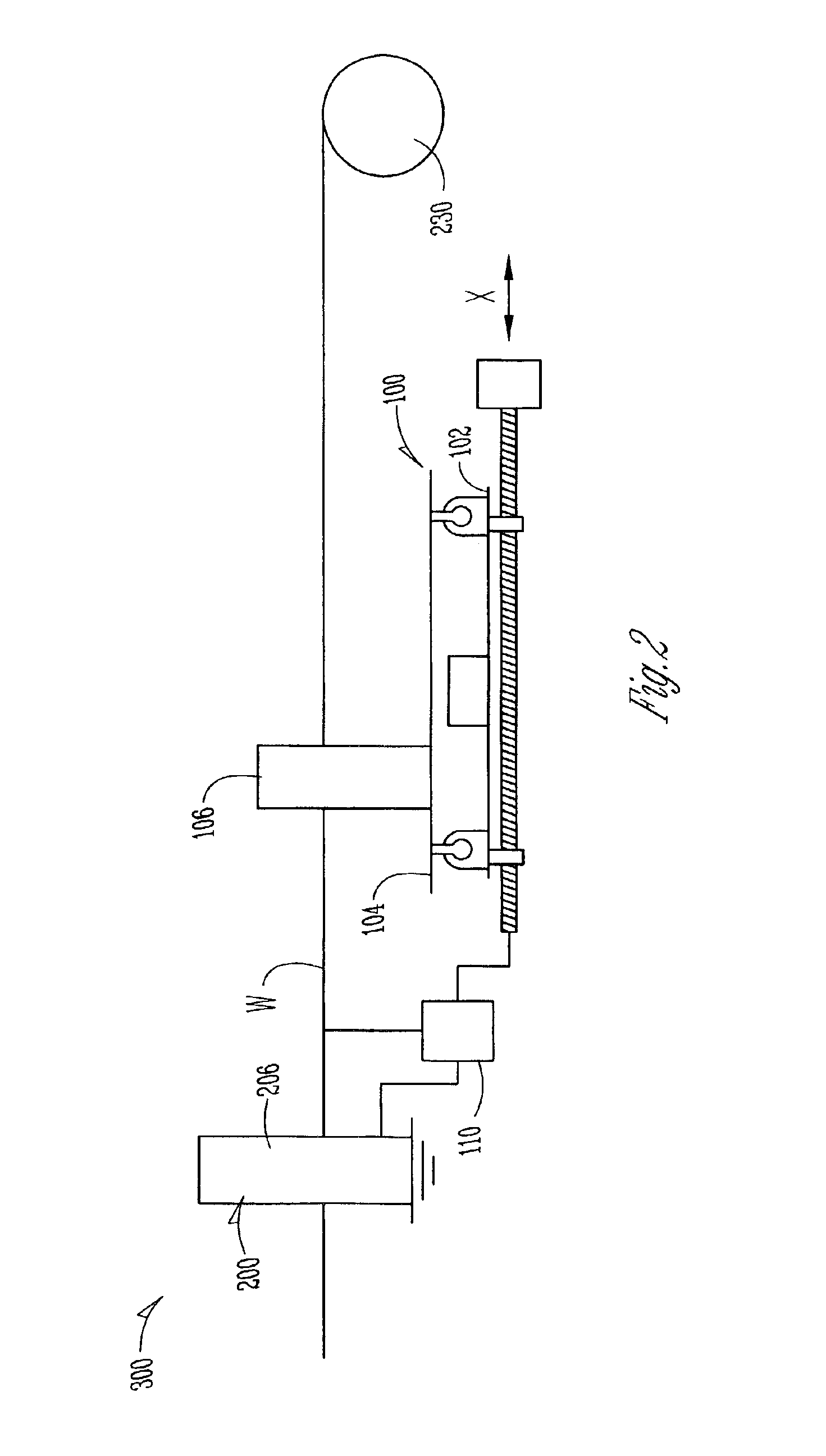 Apparatus, seaming assembly and method for placing seams in a continuously moving web