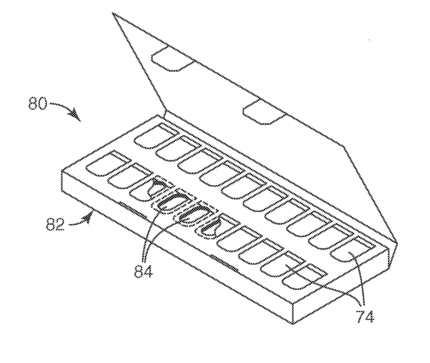 Packaged orthodontic assembly with adhesive precoated appliances