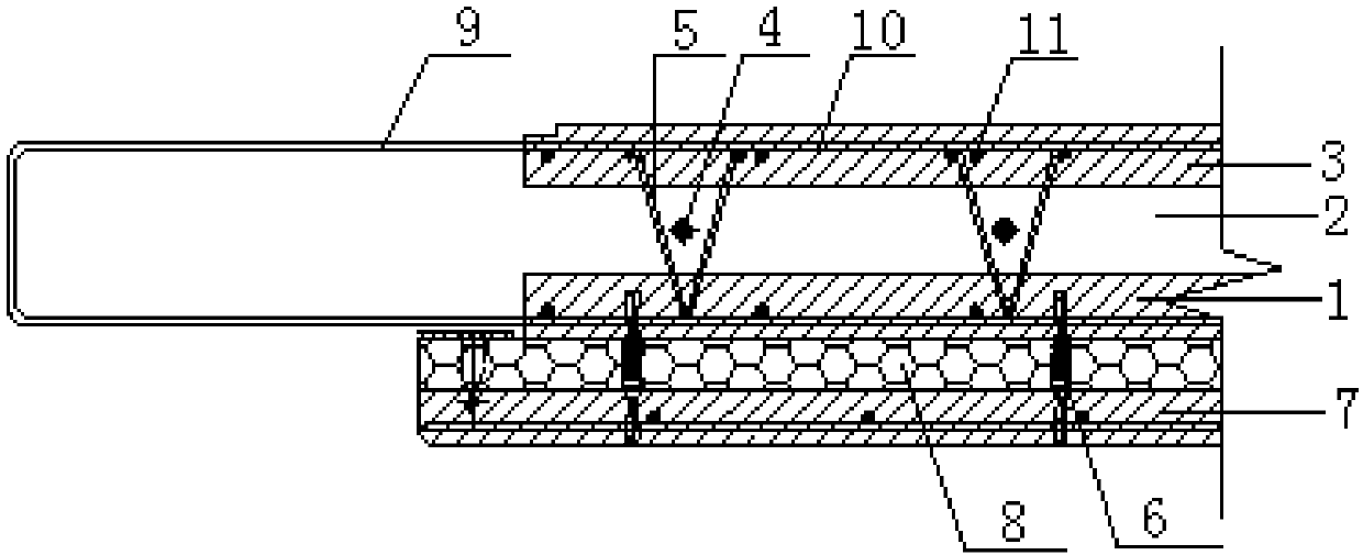 Laminated wall structure and manufacturing method thereof