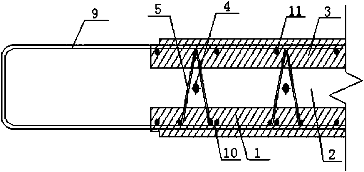 Laminated wall structure and manufacturing method thereof