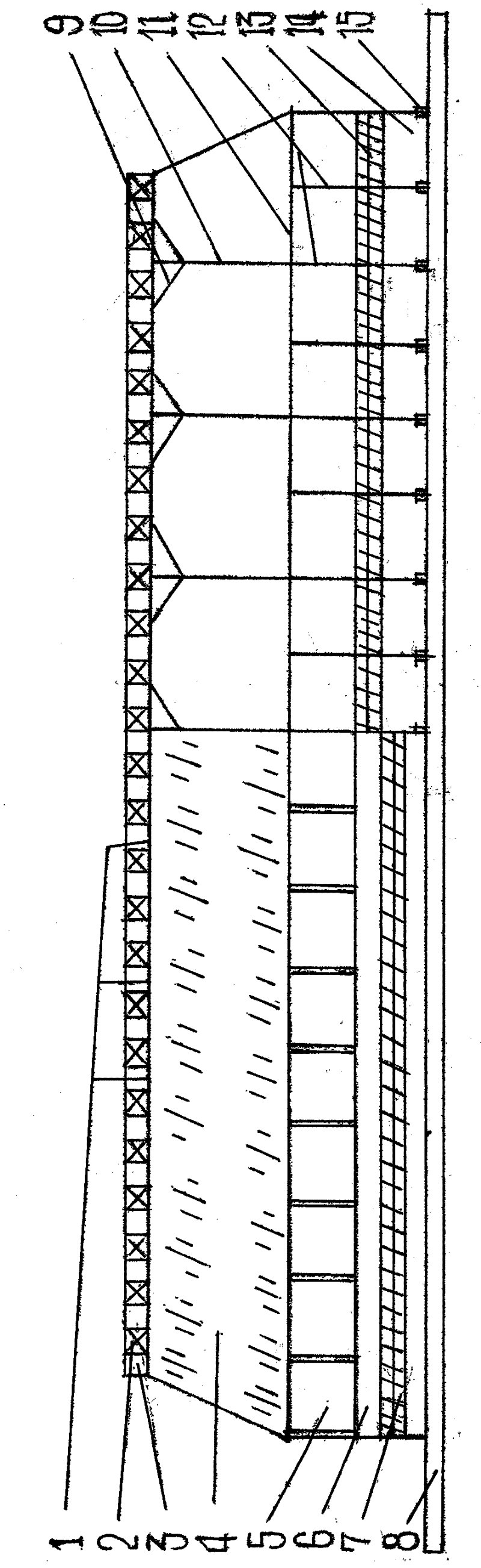 Sea tangle airing sunlight room and construction method and purpose thereof