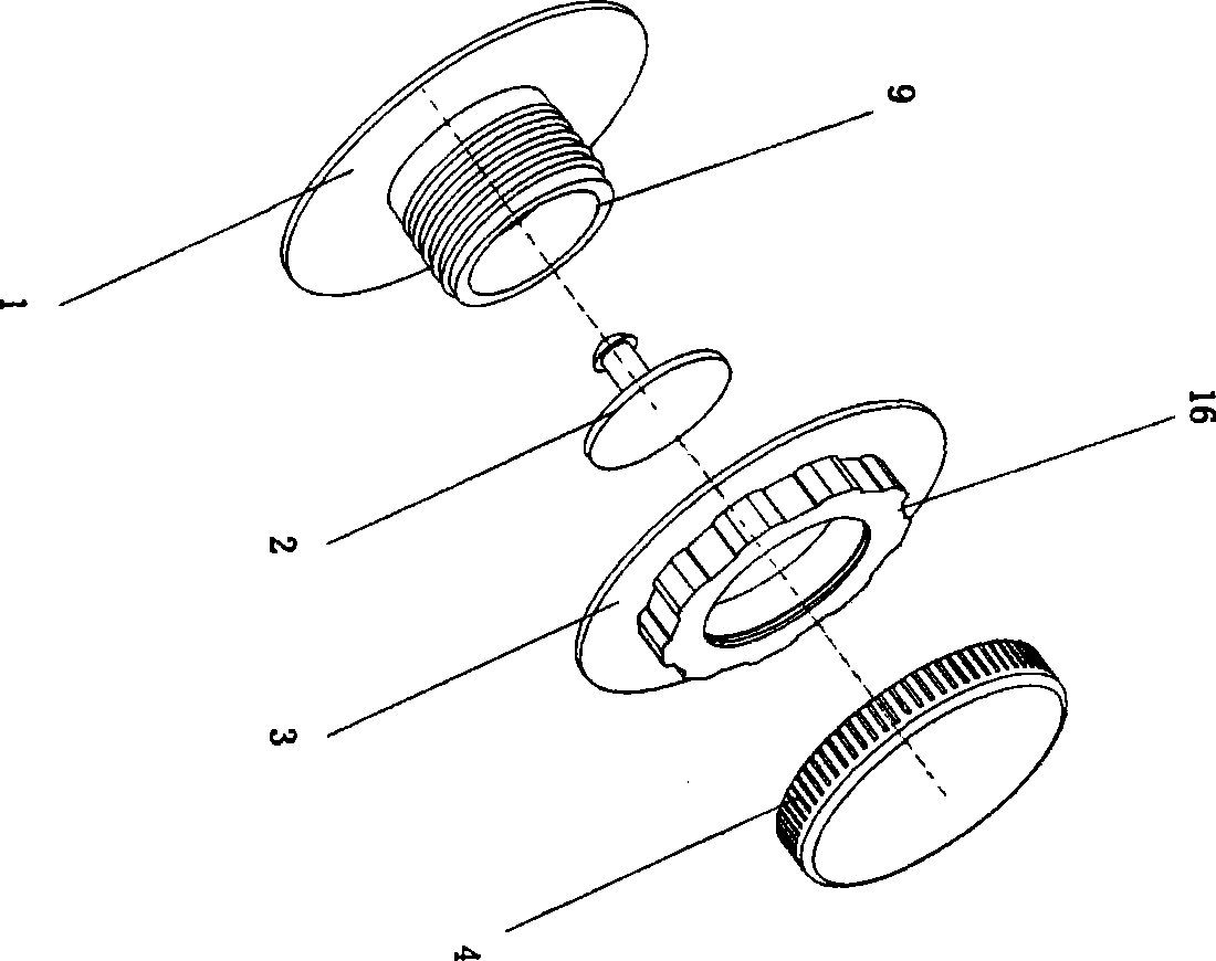 Vacuum compression bag gas nozzle with improved structure