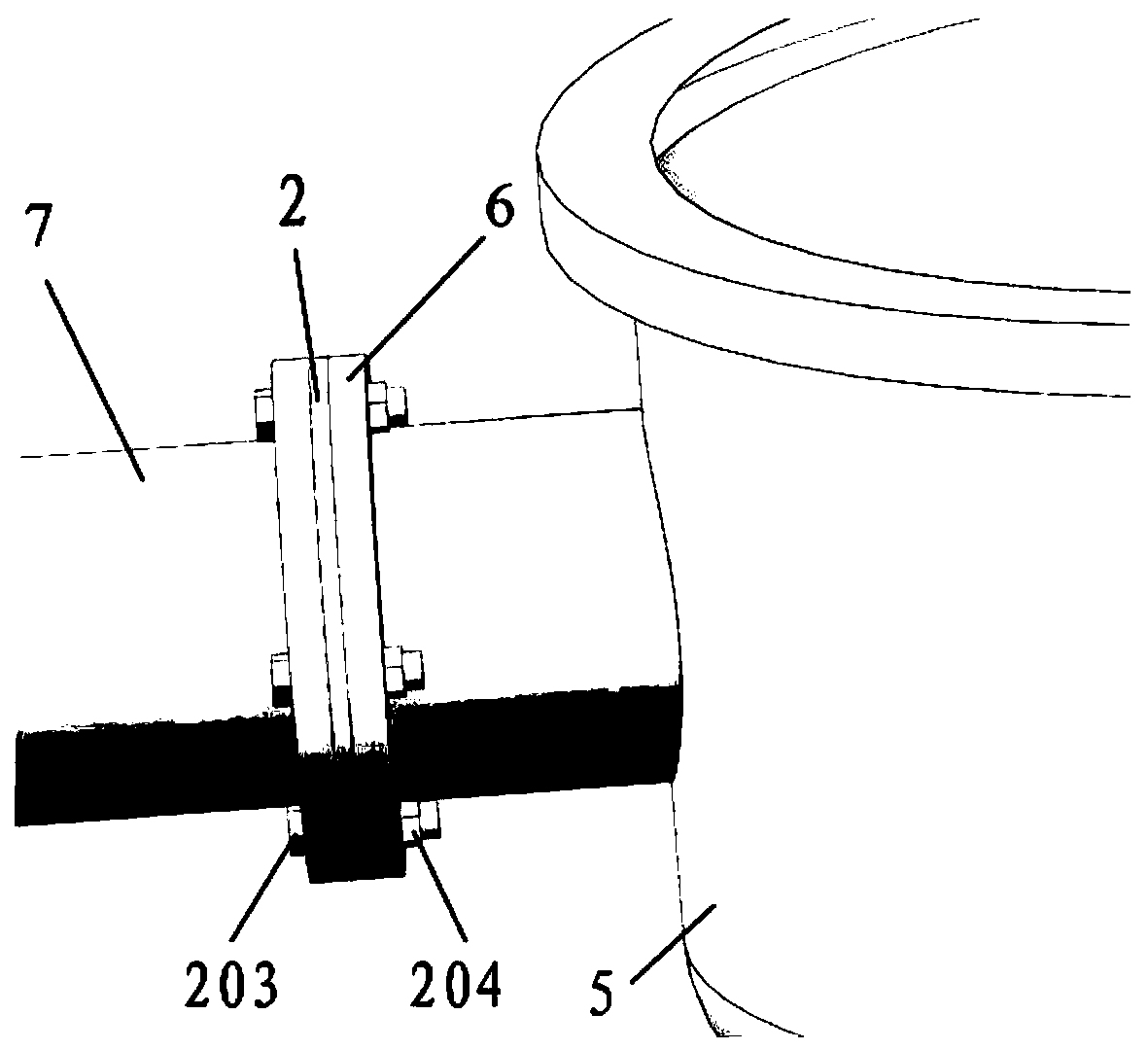 Corrosion reduction mechanism with outlet spiral flow guide fins