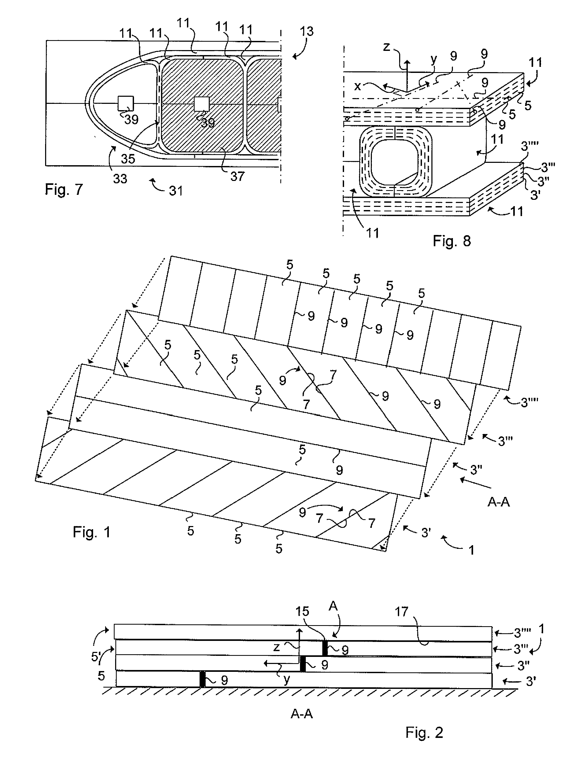 Structural longitudinal composite joint for aircraft structure