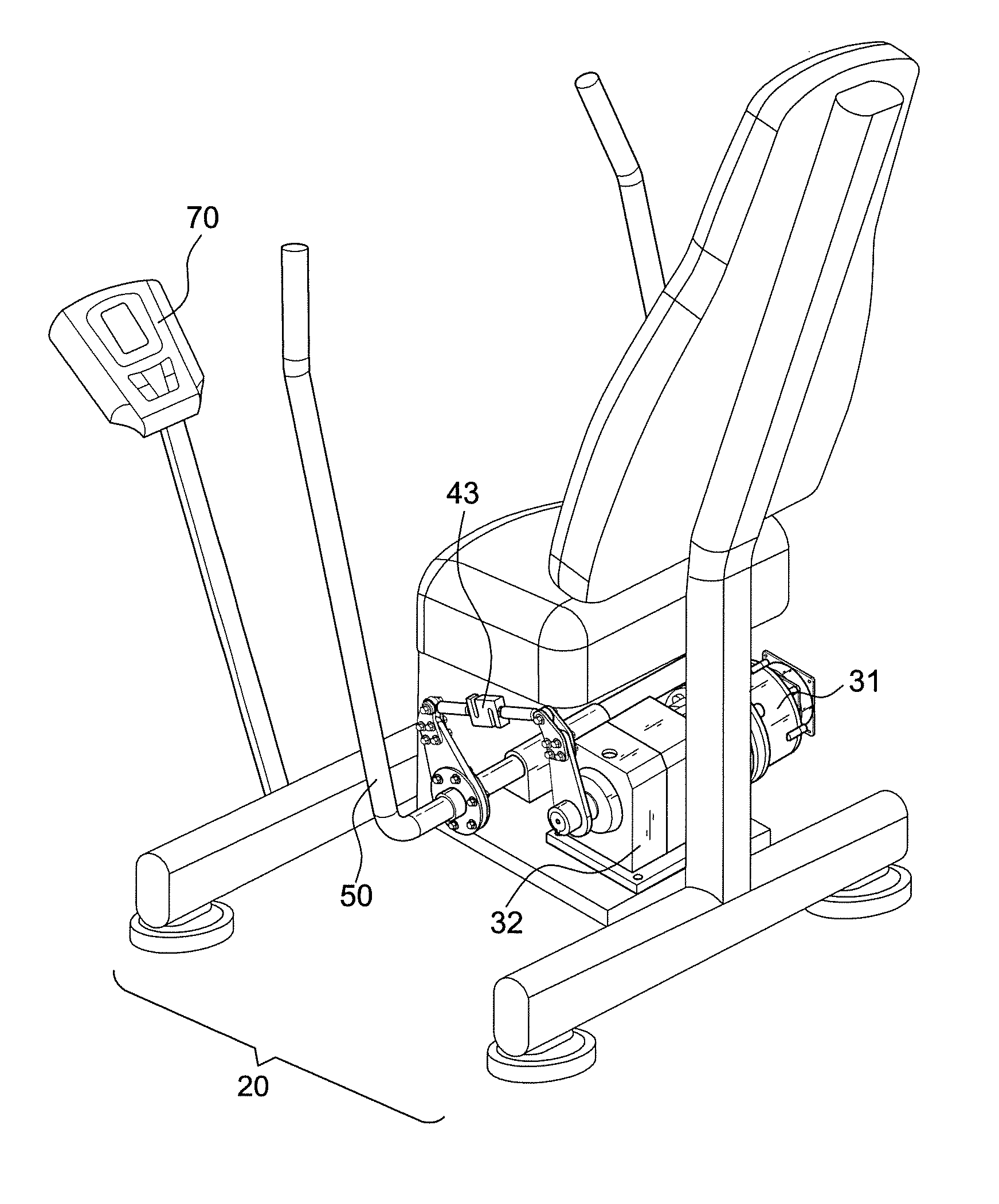 Strength training control apparatus using motor assembled S-type load cell