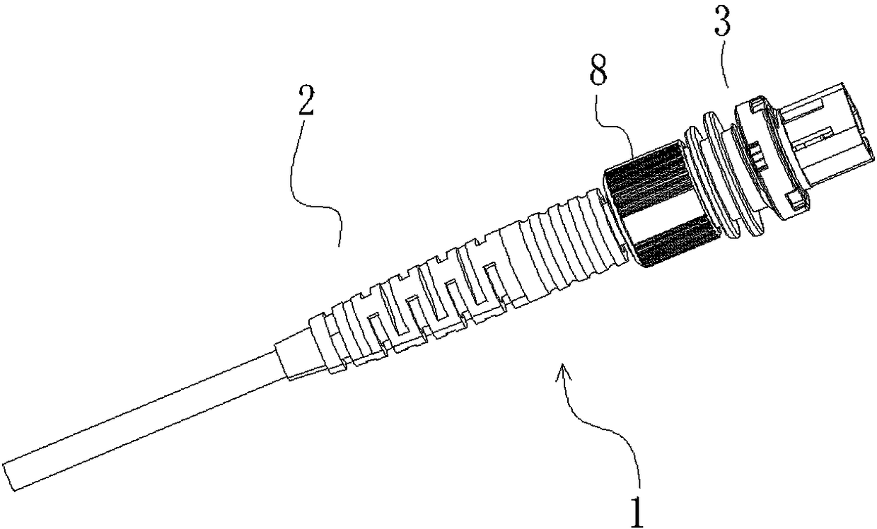 Optical fiber connector, optical fiber adapter and optical fiber connector