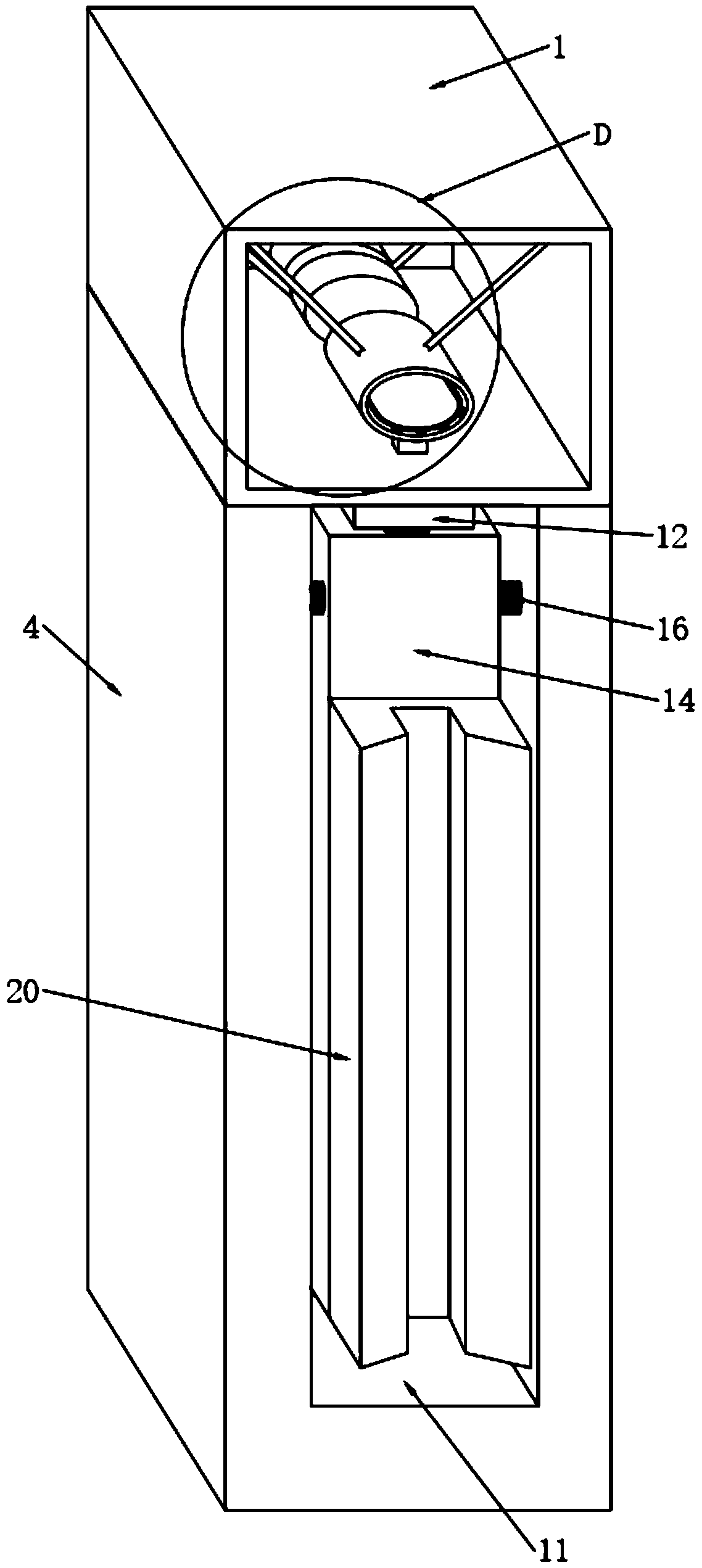 Building cable erection buffer protection bracket