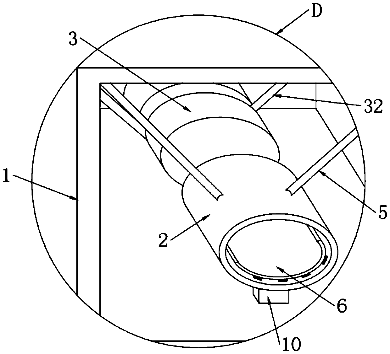 Building cable erection buffer protection bracket