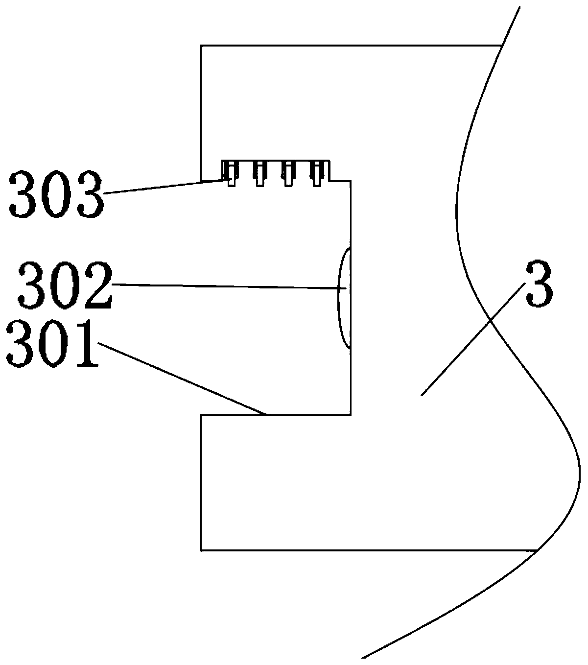 Adjustable sliding type monitoring and alarming device between corridors