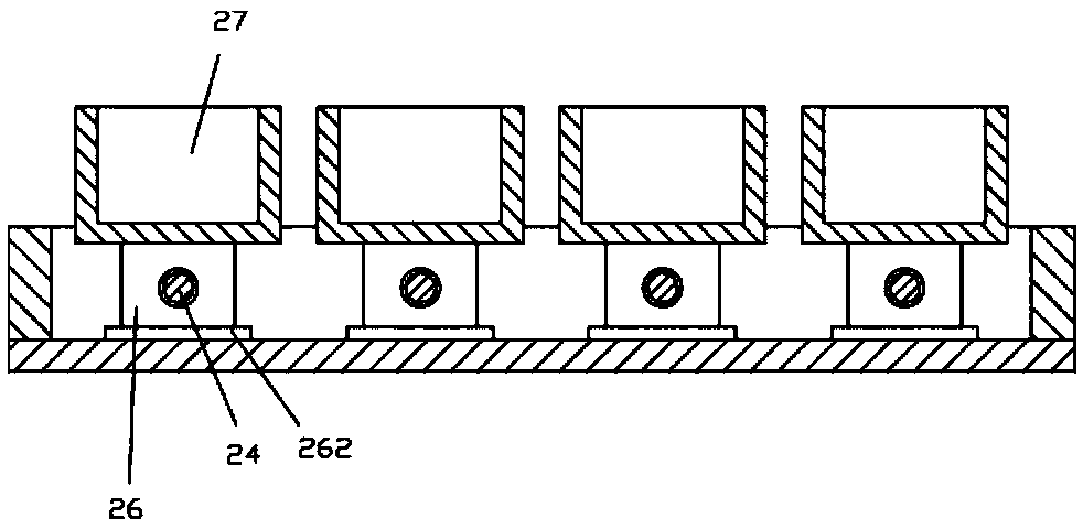 Hide-in-shadow type seasoning placing device with charging mechanism for kitchen utensils