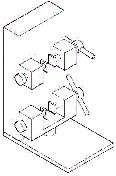 Method for manually adjusting clamping distance tested by tension tester