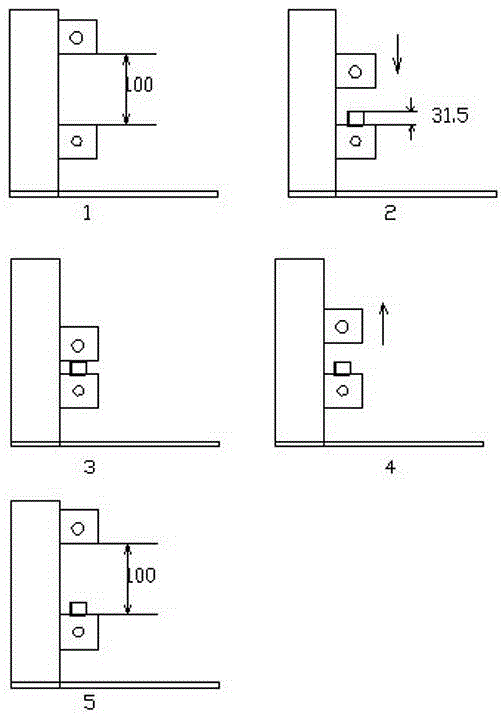 Method for manually adjusting clamping distance tested by tension tester