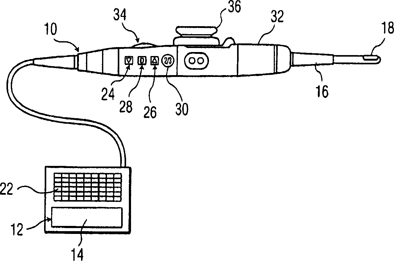 Ultrasound system for internal imaging including control mechanism in a handle