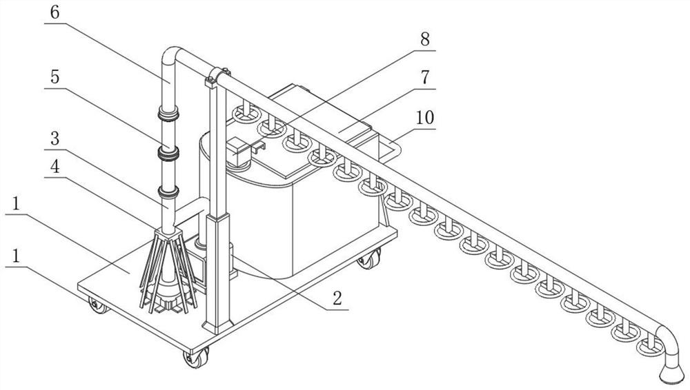 Agricultural planting irrigation device