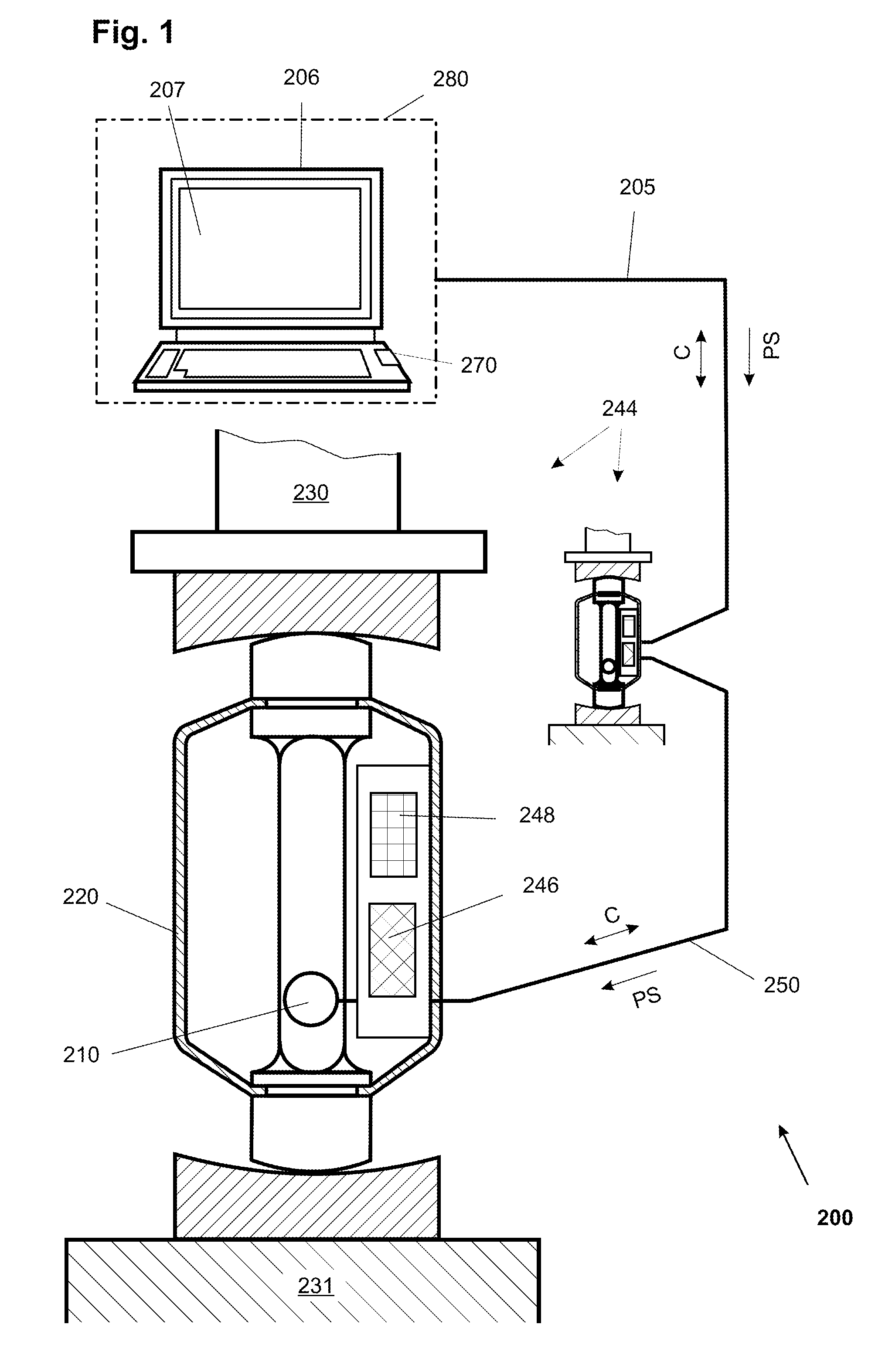 Multiple force-measuring device, force-measuring module, and method for monitoring a condition of the multiple force-measuring device