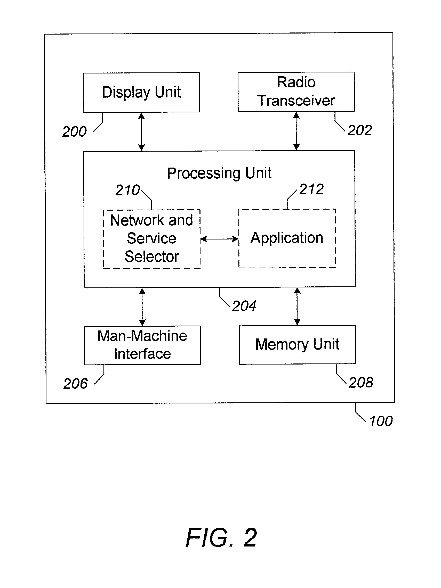 System and method for network and service selection in a mobile communication station